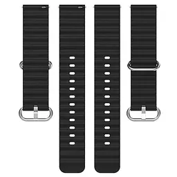 Ремінець силіконовий Primolux Ocean для годинника Samsung Galaxy Watch 3 41 мм SM-R850 Black - мініатюра 3