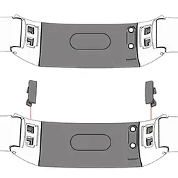 Силіконовий ремінець Primo для фітнес-браслета Huawei Honor Band 4/5 Grey - мініатюра 4