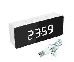 Годинник настільний Technoline White/Black Mirror (WT475) - мініатюра 4