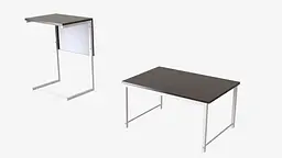 Стіл журнальний приставний Террі Комбо Ferrum-decor 345x662x440 Білий метал ДСП Венге Магія 16 мм (FRD-105553) - мініатюра 6