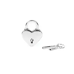 Замочок-сердечко Liebe Seele Heart Shape Padlock Silver (2 шт), універсальний