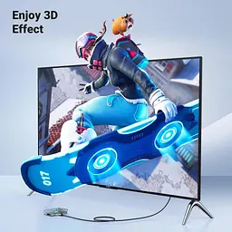 Кабель мультимедійний HDMI M to HDMI mini M 1.0m 8K HD163 black Ugreen (15514) - мініатюра 3