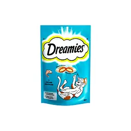 Ласощі для котів Dreamies з лососем 60 г (4008429037962) - мініатюра 1