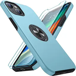 Чохол KOVASIA для iPhone 14, з 2 захисними плівками для екрану + 1 тримачем для телефону, [захист від подряпин] [протиударний]