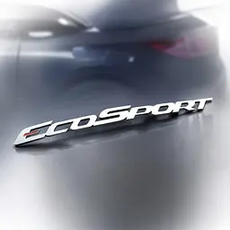 Емблема напис EcoSport для Ford хром 270 мм на скотчі (OEM CN15N42528AB)
