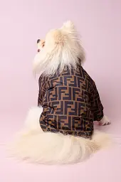Куртка для собак Fendi з теплою підкладкою на застібці XS - мініатюра 3