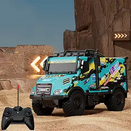 Машинка на радіокеруванні, із підсвічуванням, Вантажівка Desert Drift, 666-140P (В асортименті) - мініатюра 2