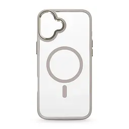 Чехол Apple iPhone 16 Plus, Unit MagSafe, серый, прозрачный, магсейф, противоударный, магнитный, панель-накладка с поддержкой MagSafe, с поддержкой беспроводной зарядки, TPU+PC, защита всего корпуса, ударопрочный, ArmorStandart (ARM79289)