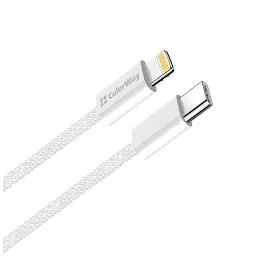 Дата кабель USB-C to Lightning 2.0m PD 27W braided gray ColorWay (CW-CBPDCL068-GR) - мініатюра 7