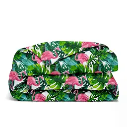 Дитяча постіль Cosas Tropical Flamingo без простирадла 110х140 см (FlamingoPalmGreen_140_2) - мініатюра 4