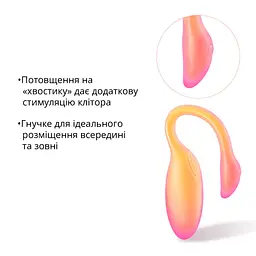Смарт-віброяйце Magic Motion Flamingo Max Orange 2 в 1: віброяйце та тренажер Кегеля, 10 режимів - мініатюра 7