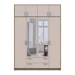 Антресоль Doros Ронді Дуб Артізан/Кашемір 4 ДСП 160х52х41 (80737833) - мініатюра 5