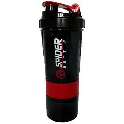 Шейкер спортивний EasyFit Spider 0,5л Чорно-червоний (EF-7200-R)