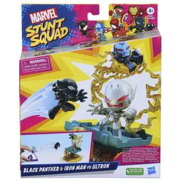 Набір іграшковий Hasbro Marvel Stunt Squad Нокдаун злодія Black Panther, Iron Man, Ultron (F7814_F7834) - мініатюра 4