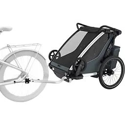 Дитяча коляска Thule Chariot Cross 2 Double (Dark Slate) (TH 10201035) - мініатюра 4