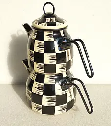 Двоярусний емальований чайник O.M.S. Collection 10810-Black (1/2 л) - мініатюра 8