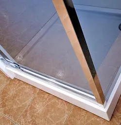 Душова кабіна Dusel A-516 90x90x190 тоноване, Хром, Універсальна, тонований, хром, 90x90 - мініатюра 2