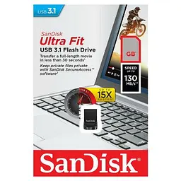 USB флеш накопичувач SanDisk 256GB Ultra Fit USB 3.1 (SDCZ430-256G-G46) - мініатюра 5