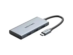 USB-хаб + картридер Vention 6-in-1 0.15м Silver (TOOHB)