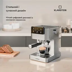 Кавоварка Klarstein SteelPresso Touch 20 бар 1350 Вт (10046501) - мініатюра 5