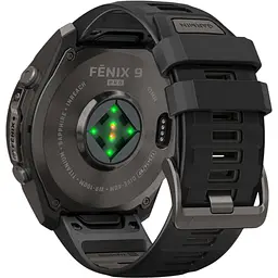 Смарт-годинник Garmin Fenix 9 Pro inReach 47mm Carbon Gray DLC Titanium w. Black/Pebble Gray Silicone Band (010-04336-10/11) [177387] - мініатюра 3