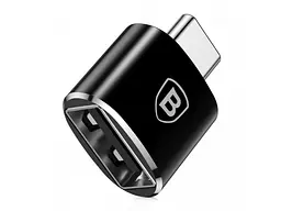 Перехідник Baseus USB Female to Type-C Male Чорний (CATOTG-01) - мініатюра 1