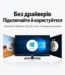USB-хаб із заряджанням UGREEN CM481 до USB-A комп’ютера через вхід USB-C 7 портів USB-A 3.0 до 5 Гбіт/с BC 1.2 на портах 4–7 сумарно 5 В до 3,5 А живлення DC від комплектного адаптера окремі вимикачі й індикатори портів захист від зворотного й надмірного струму та короткого замикання Windows Mac OS Linux без драйверів сумісний зі старішою USB-периферією знімний кабель USB-A ↔ USB-C 1 м у комплекті алюмінієвий корпус сірий із чорними торцями (90307) - мініатюра 12