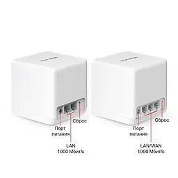 WiFi Mesh система Mercusys Halo H60X 2-pack - мініатюра 2