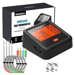 BBQ термометр Inkbird IDT-34C-B цифровий із Bluetooth 5.1 на 4 кольорові щупи