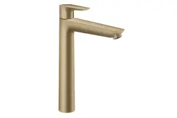 Змішувач для умивальника Hansgrohe Talis E з високим виливом та без донного клапана brushed bronze 71717140