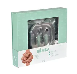 Набір посуду Beaba Sage Green металевий подарунковий 4+ зелений (913639) - мініатюра 3