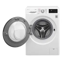 Пральна машина LG з фронтальним завантаженням F4J6TS1W, 8кг, 1400, A+++-30%, Пар, глибина 56см, Дисплей, Інвертор, Білий (F4J6TS1W) - мініатюра 2