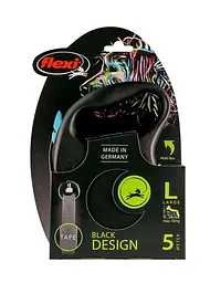 Поводок-рулетка Flexi Black Design L для собак средних и крупных пород лента 5 м до 50 кг DTFU32T5.251.S CHBL - миниатюра 2