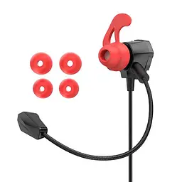 Навушники вакуумні Hoco M105 ігрові Jack 3.5, 1.2м, black - мініатюра 2