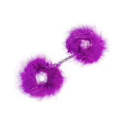 Наручники - Secret Play Feather Handcuffs Purple - мініатюра 3