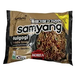 Локшина швидкого приготування Samyang Bulgogi Sweet and delicious bulgogi noodle soup, 140г - мініатюра 3