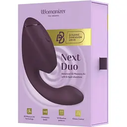 Вібратор кролик Womanizer Next Duo (Dark Purple) - мініатюра 8