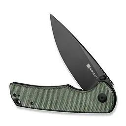 Ніж складаний Sencut Praktisk S24019-3 зелений Micarta, чорне лезо - мініатюра 4