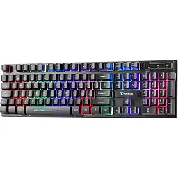 Клавіатура ігрова дротова Xtrike Me KB-280 RGB мембранна чорна (KB-280) - мініатюра 2