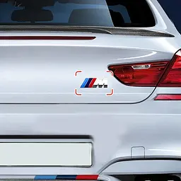 Емблема напис M для BMW хром 55х20 мм метал (на скотчі) - мініатюра 4
