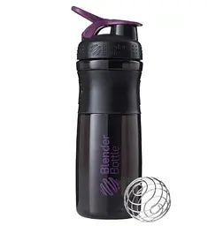 Шейкер спортивний BlenderBottle SportMixer Flip 28oz/820 мл Black/Plum (SM 28oz Black/Plum) - мініатюра 1