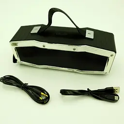 Бездротова акумуляторна колонка Bluetooth акустика FM MP3 AUX USB Hopestar A9 чорний - мініатюра 2