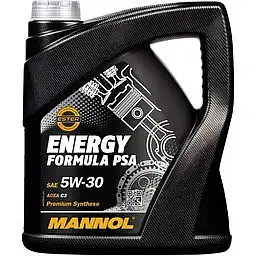 Олива моторна Mannol Energy Formula PSA 5W-30 SN/CH-4 4 л (183563)