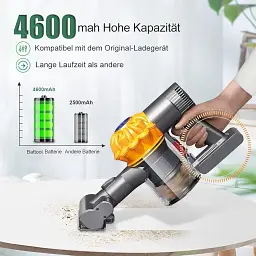 Акумулятор 4600 мА·год для пилососів Dyson V6 DC58–DC74 - мініатюра 3