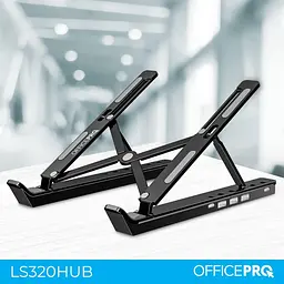 Підставка для ноутбука OfficePro LS320HUB Black (LS320HUB) - мініатюра 6