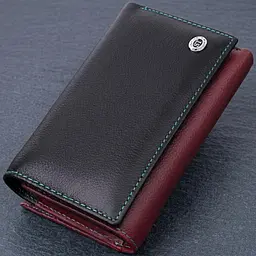 Місткий шкіряний гаманець у три складання для жінок ST Leather 19444 різнокольоровий - мініатюра 1