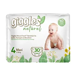 Підгузки Giggles Natural 4 Maxi 7-18 кг 30 шт (8680131206407)