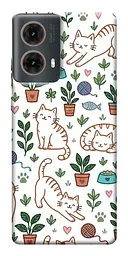 TPU чохол Demsky Cats pattern для Motorola Moto G85