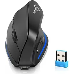 Вертикальна бездротова миша ECHTPower F35 Black