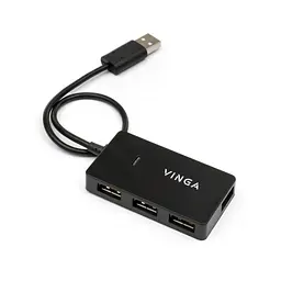 Концентратор Vinga USB2.0 to 4*USB2.0 HUB (VHA2A4N) - мініатюра 3